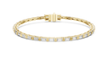 East-West Baguette Diamond Tennis Bracelet- view 1