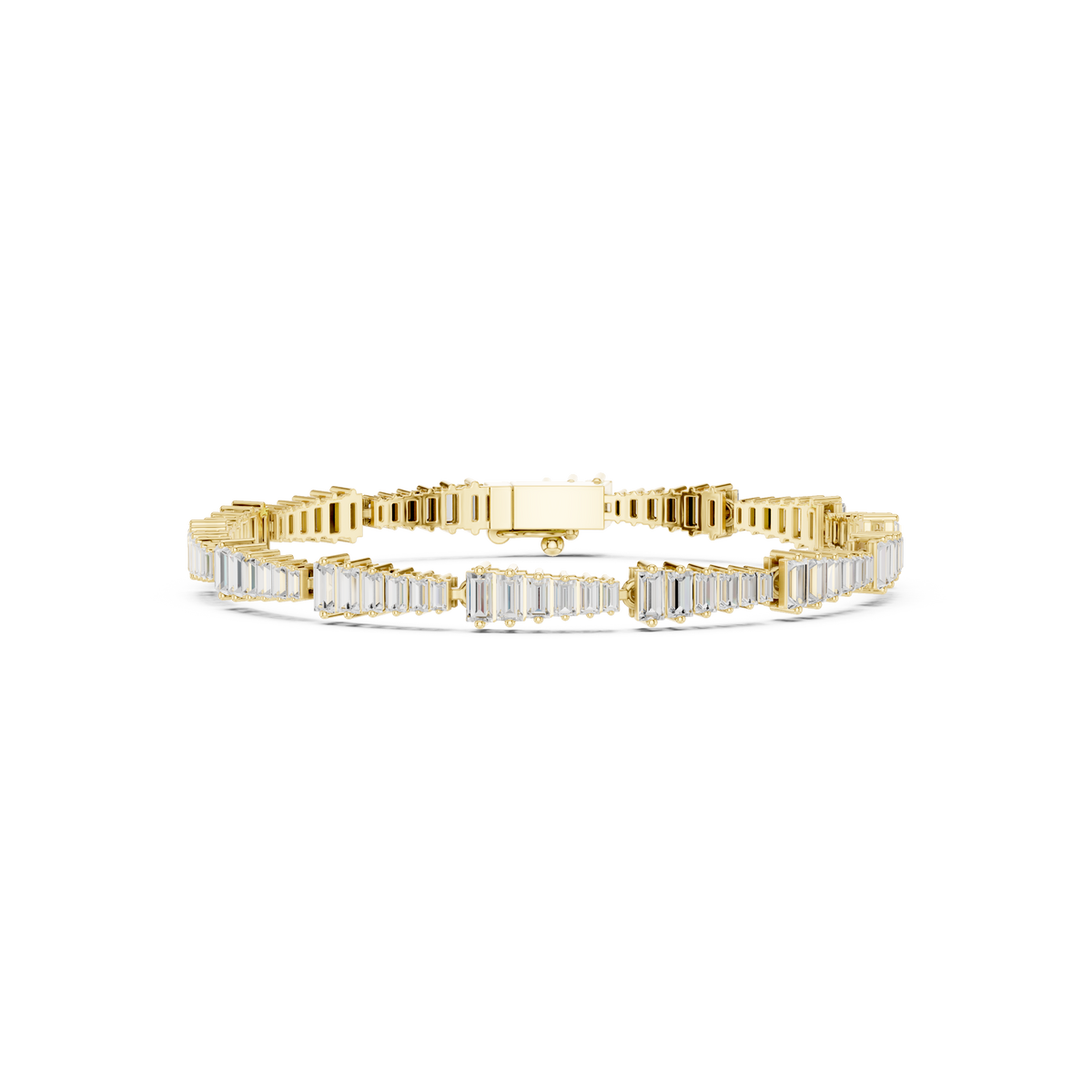 Baguette-Bar Diamond Tennis Bracelet- view 1