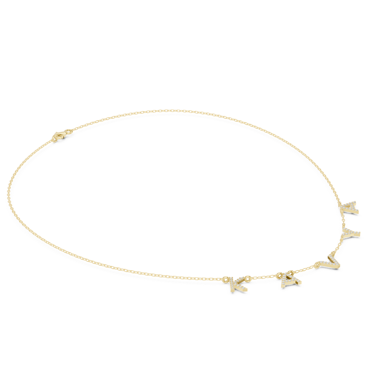Gepersonaliseerde naamketting — aanzicht 1