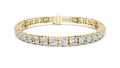 Tennisarmband met oplopende ronde diamanten — aanzicht 1