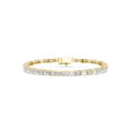Baguette And Round Diamond Tennis Bracelet- view 1