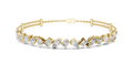 Mixed-Shape Diamond Tennis Bracelet- view 1