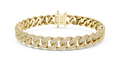 Pav�� Diamond Cuban-Link Bracelet- view 1