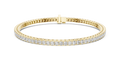 Princess-Cut Diamond Tennis Bracelet- view 1
