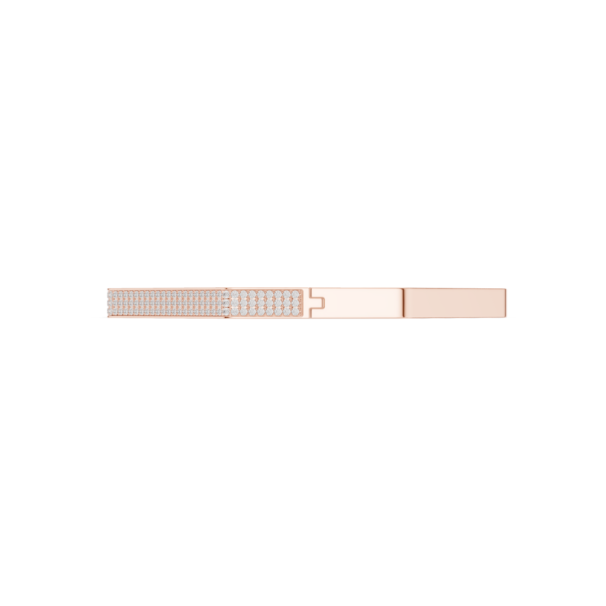 Octagonal Pav�� Diamond Hinged Bangle- view 4