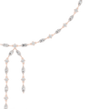 Marquise and Round Drop Necklace- view 1