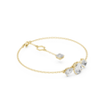 Clusterarmband met peervormige, ovale en emeraldgeslepen diamanten — aanzicht 1
