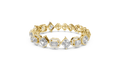 Radiant and Trillion Halo Diamond Tennis Bracelet- view 1