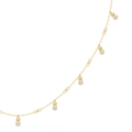 Diamond Station Drop Necklace- view 1