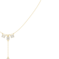 Halsketting met diamanthanger in illusiezetting — aanzicht 5