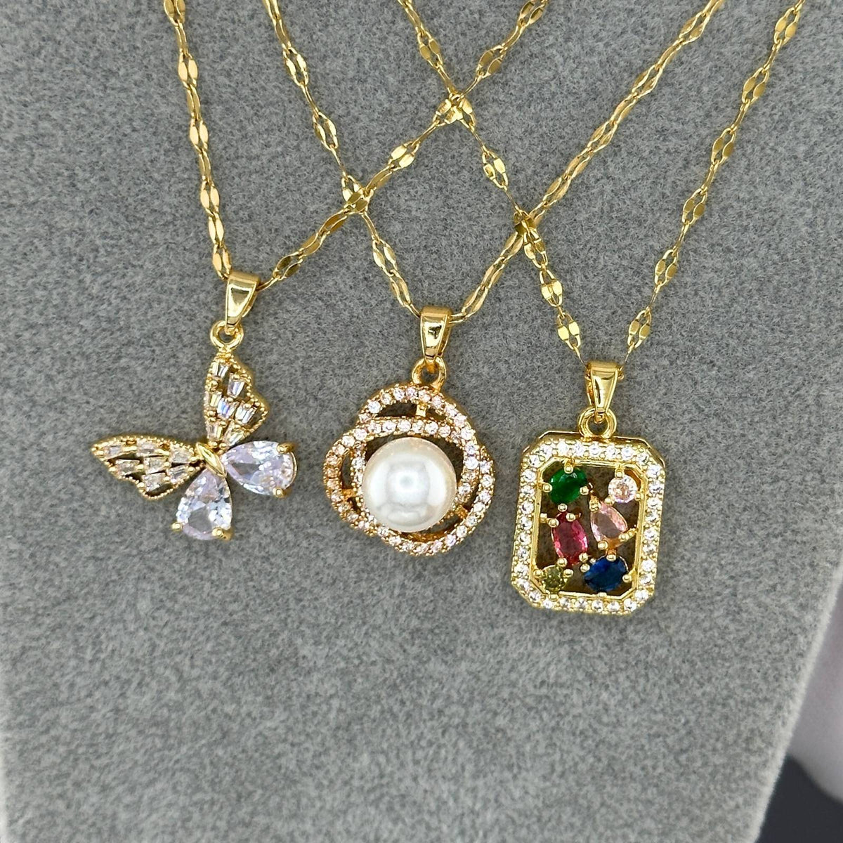 Papillon Crystal Butterfly Necklace by Michaely – view 4