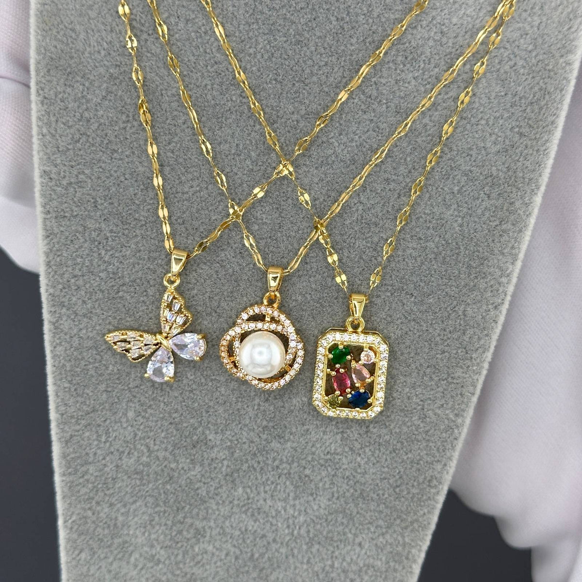 Papillon Crystal Butterfly Necklace by Michaely – view 2