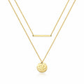 Soleil Layered Disc Necklace by Michaely – view 1