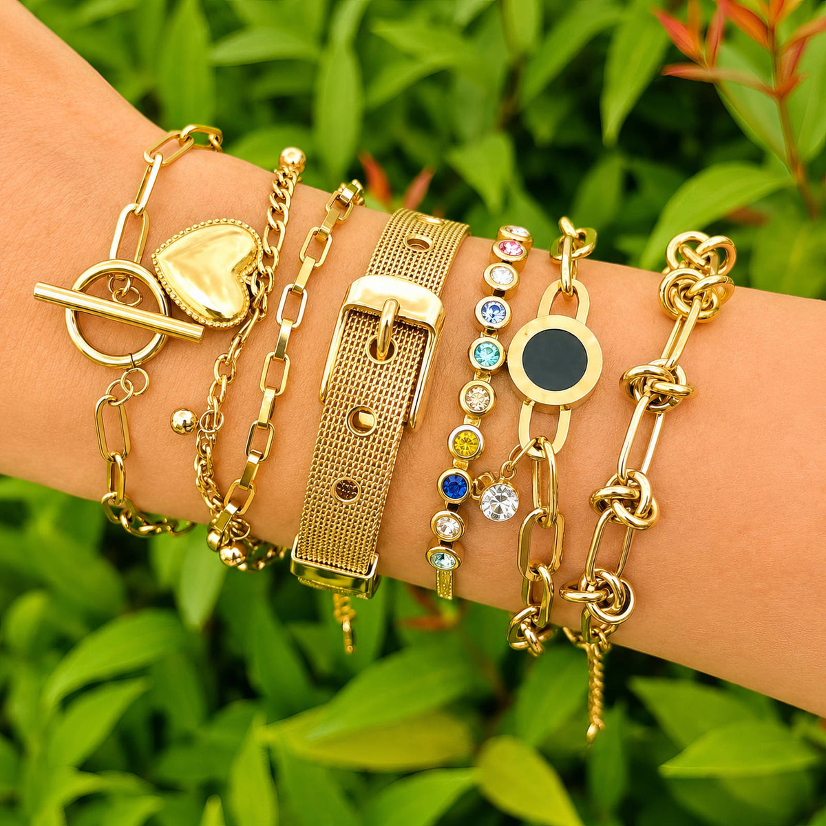 Luna Paperclip T-Bar Bracelet by Michaely – view 2