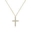 Celeste Pavé Cross Necklace by Michaely – view 1