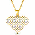 Celeste Pavé Heart Necklace by Michaely – view 1