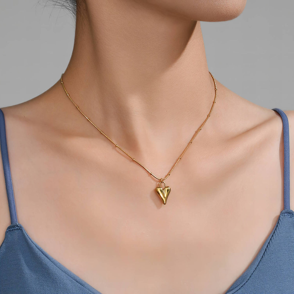 Amour Sculpted Heart Necklace by Michaely – view 4