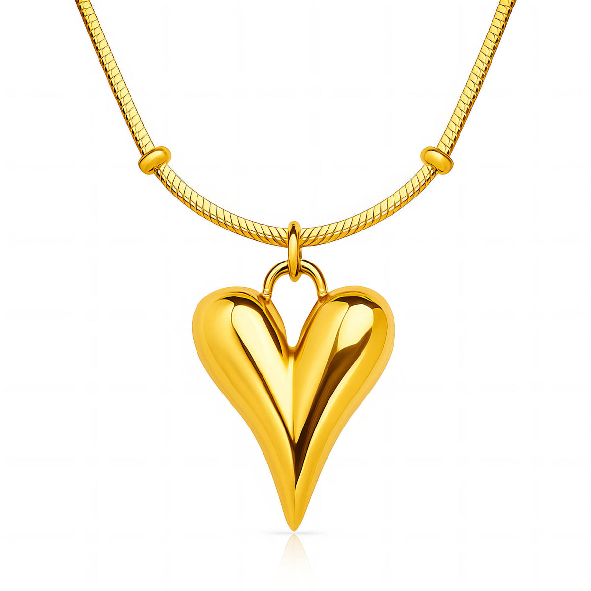 Amour Sculpted Heart Necklace by Michaely – view 1