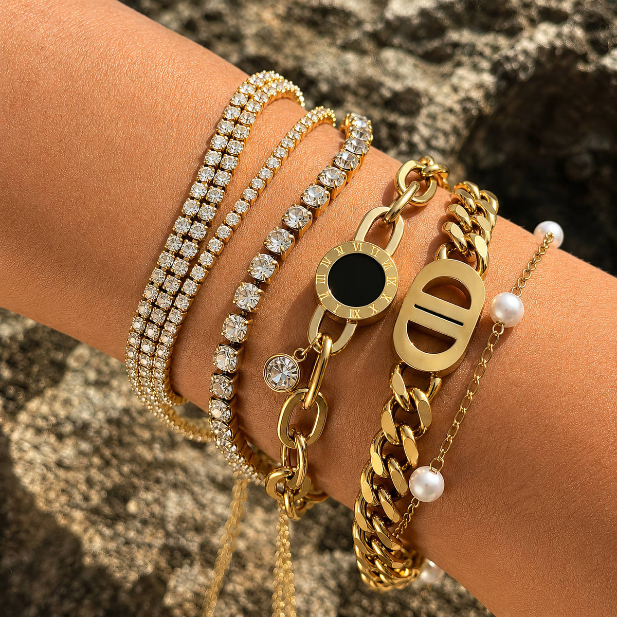 Noa Medallion Link Bracelet by Michaely – view 2