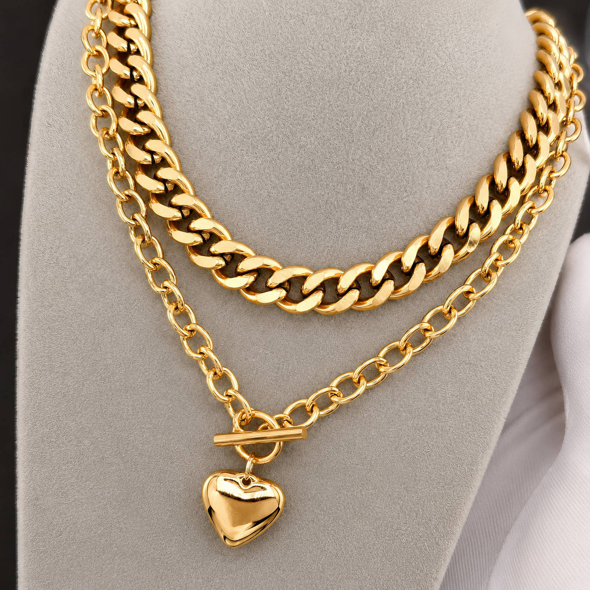 Cora Curb Chain Necklace by Michaely – view 2