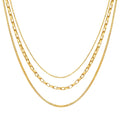 Trio Layered Chain Necklace by Michaely – view 1