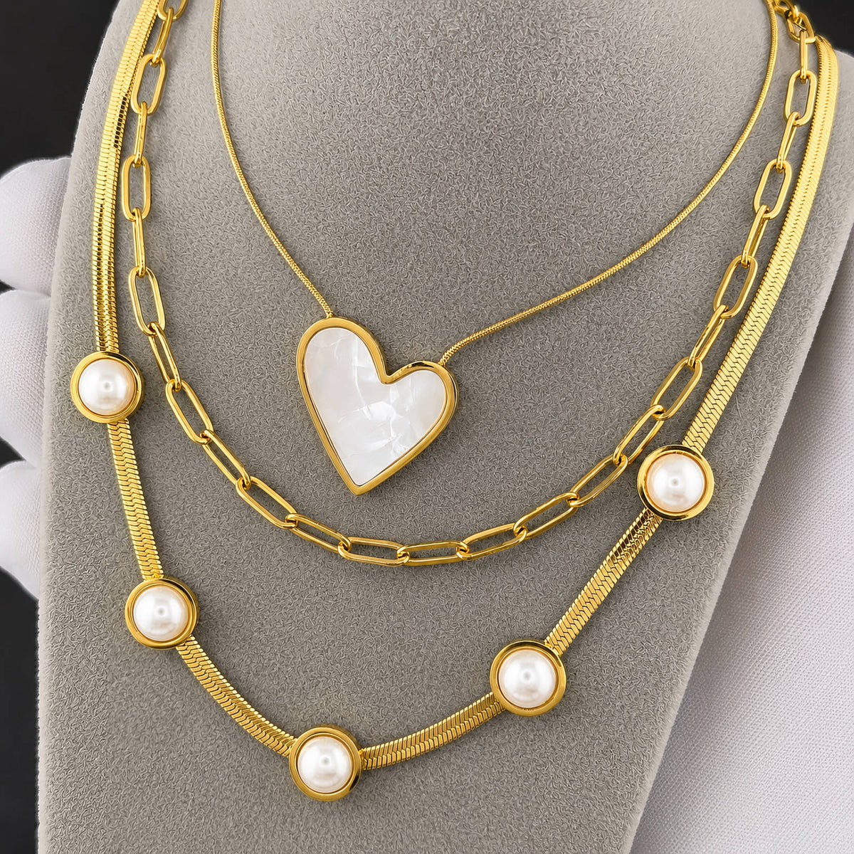 Cora Paperclip Chain Necklace by Michaely – view 2