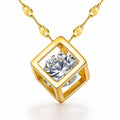 Celeste Geometric Solitaire Necklace by Michaely – view 1