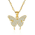 Papillon Pavé Butterfly Necklace by Michaely – view 1