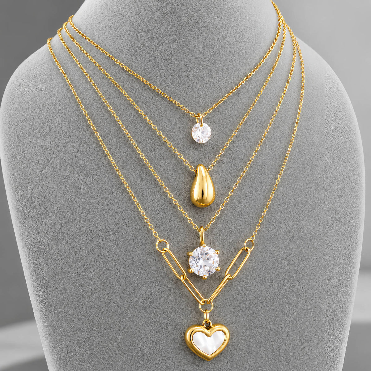 Lumi Solitaire Necklace by Michaely – view 3