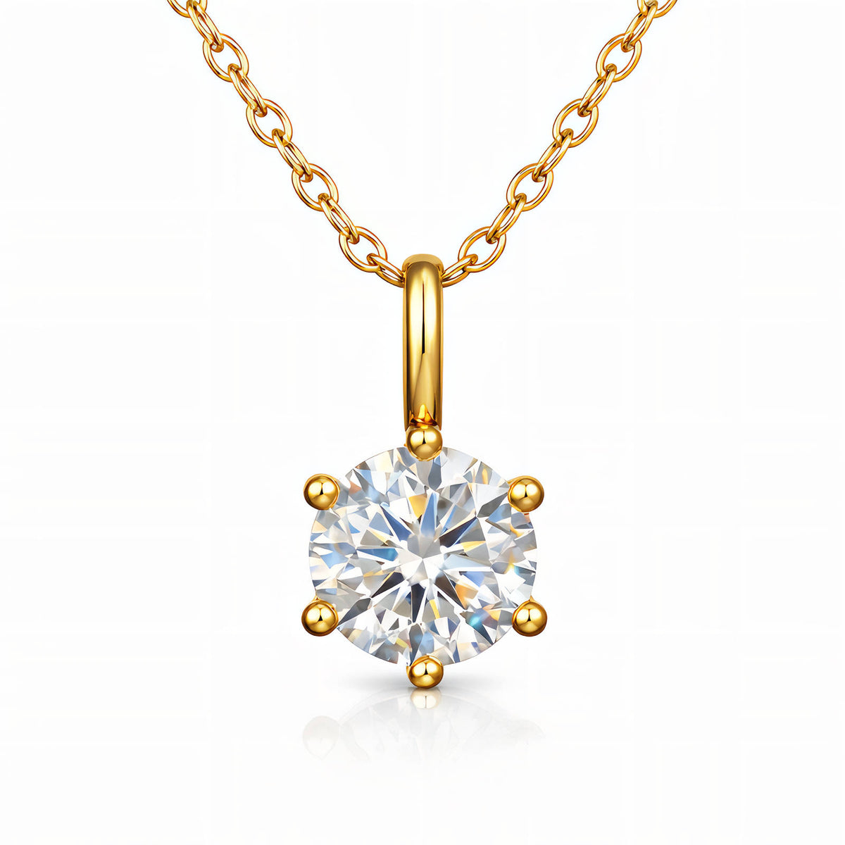 Lumi Solitaire Necklace by Michaely – view 1