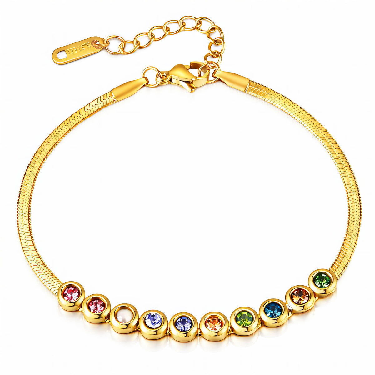Prism Rainbow Tennis Bracelet by Michaely – view 1