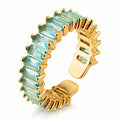Esme Emerald Eternity Ring by Michaely – view 1