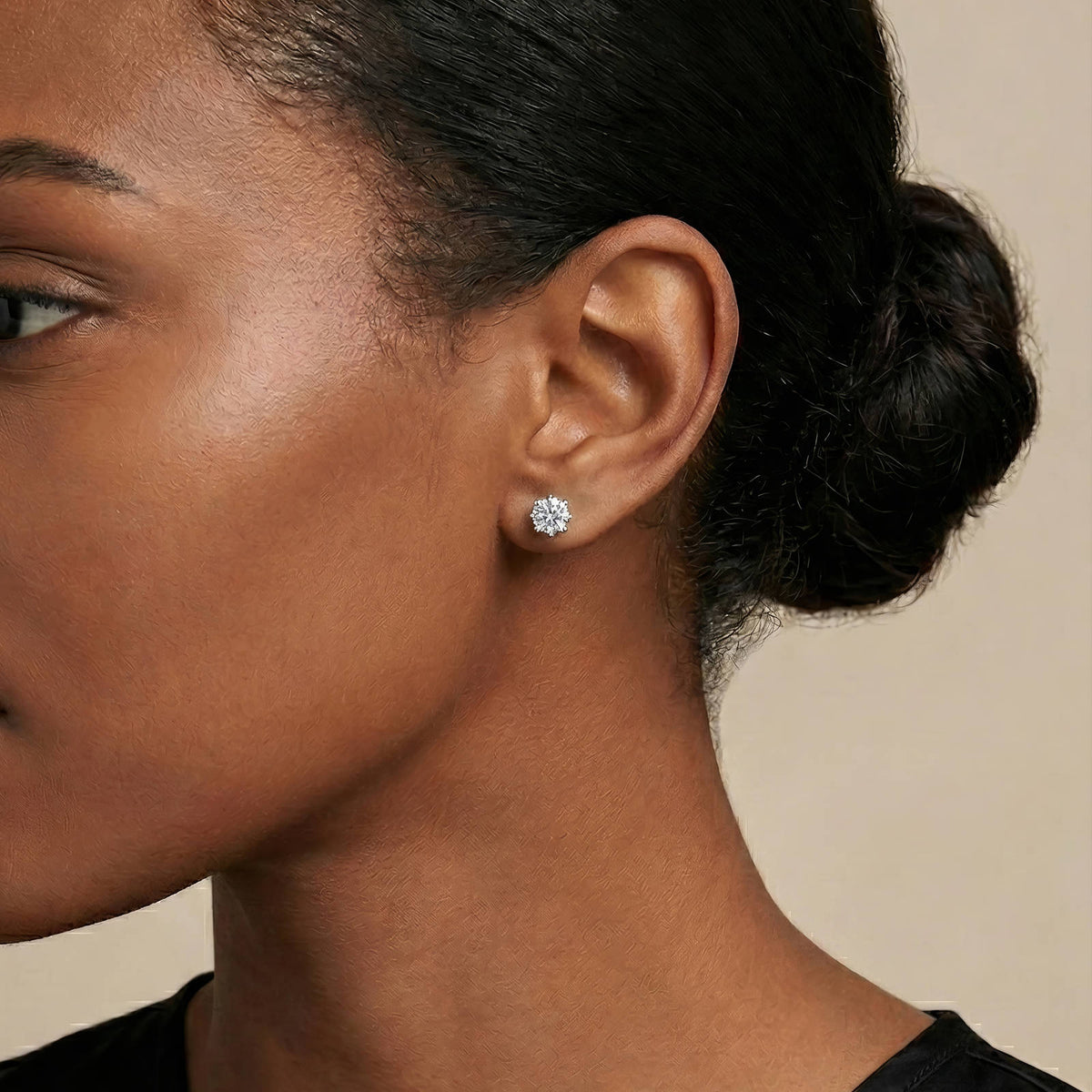 Lumi Solitaire Studs by Michaely – view 2