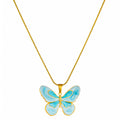 Papillon Enamel Butterfly Necklace by Michaely – view 1
