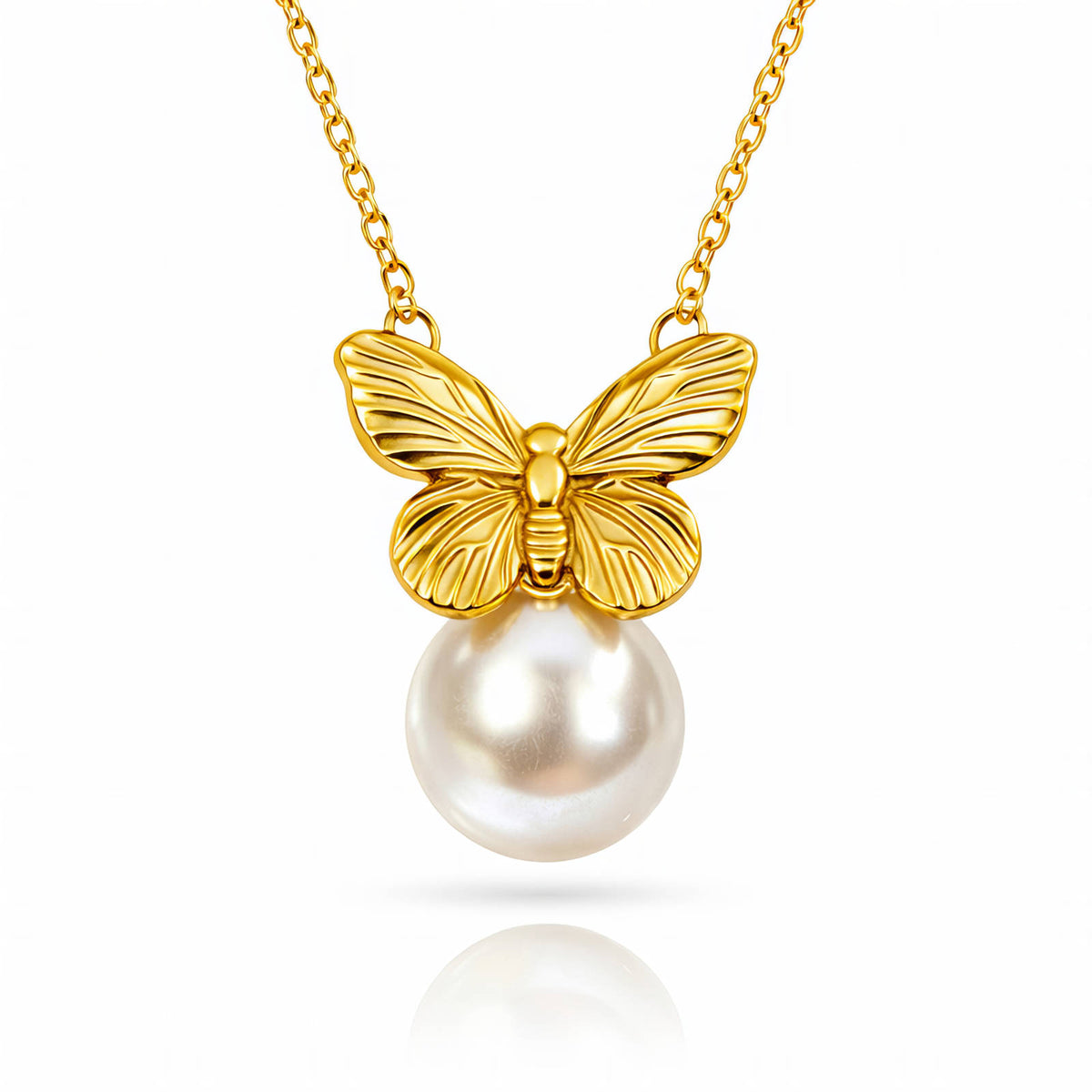 Papillon Pearl Necklace by Michaely – view 1