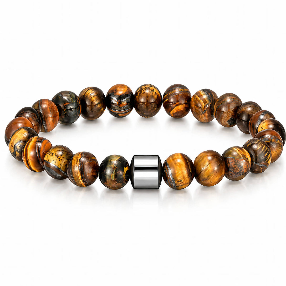 Atlas kralenarmband met tijgeroog van Michaely — aanzicht 1