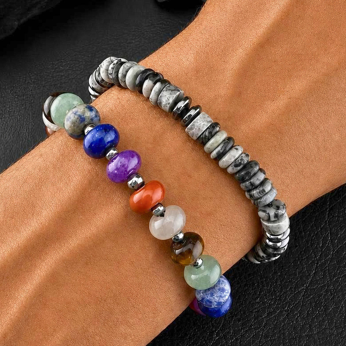 Atlas Chakra Beaded Bracelet by Michaely – view 2