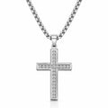 Atlas Pavé Cross Necklace by Michaely – view 1