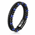Onyx Leather Wrap Bracelet by Michaely – view 1