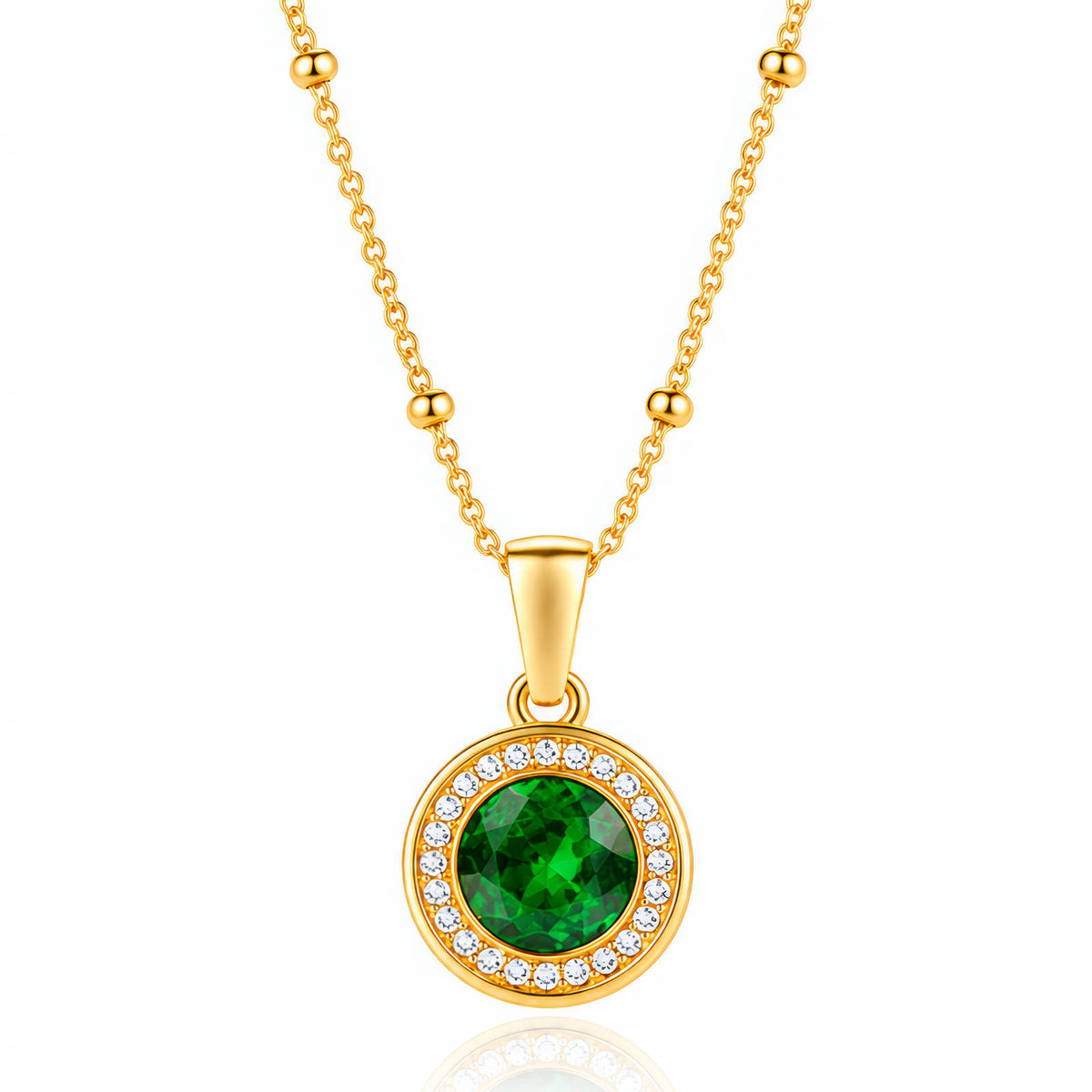 Esme Halo Pendant Necklace by Michaely – view 1