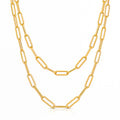 Cora Double Paperclip Necklace by Michaely – view 1