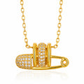 Colette Safety Pin Necklace by Michaely – view 1