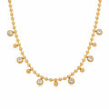 Celeste Crystal Station Necklace by Michaely – view 1