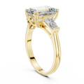 2.5ct Radiant-Cut Diamond Engagement Ring in yellow gold, view 1