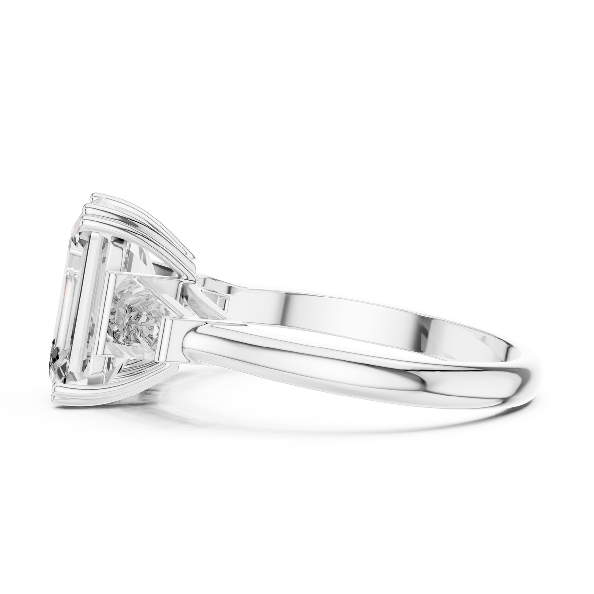 2.5ct Radiant-Cut Diamond Engagement Ring in white gold, view 11
