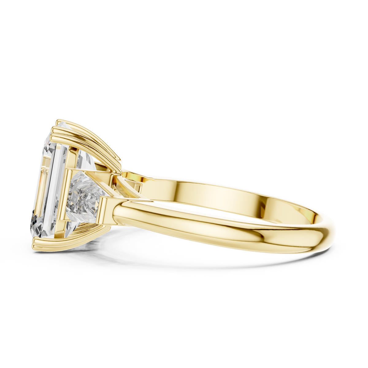 2.5ct Radiant-Cut Diamond Engagement Ring in yellow gold, view 7
