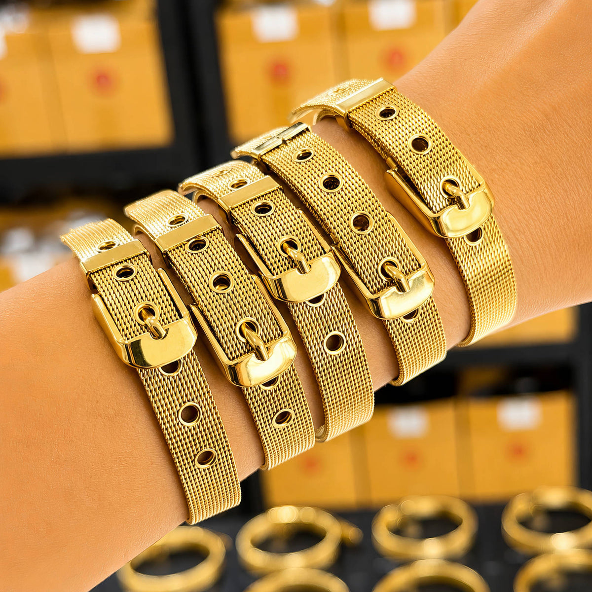 Nora Mesh Buckle Bracelet by Michaely – view 2